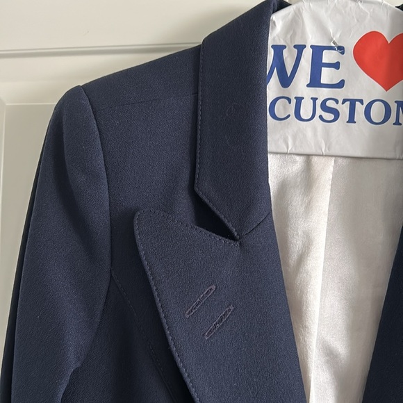 Smythe Navy Wool Blazer Size 6 - Picture 4 of 9